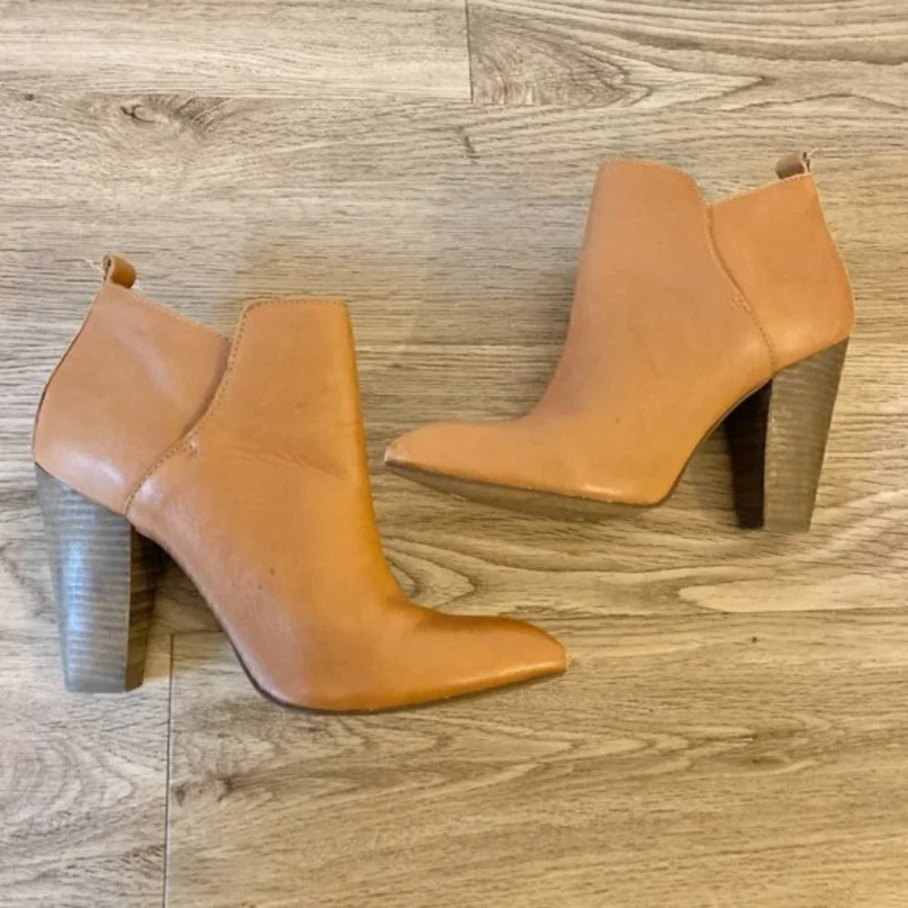 Steve Madden Genuine Leather Jammie Ankle Boots Size 10 - Picture 4 of 8